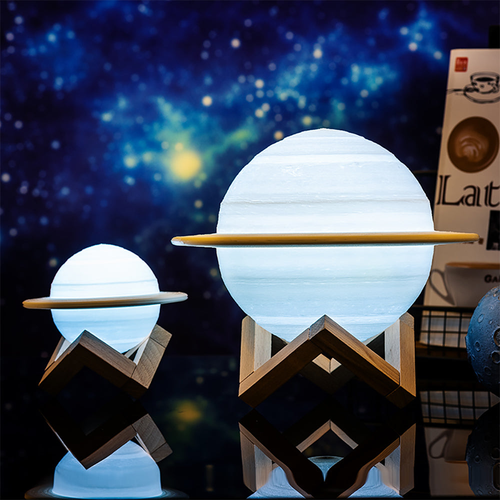 🌙 Lampe Lunaire Saturne – L'Ambiance qui Voyage dans l'Espace
