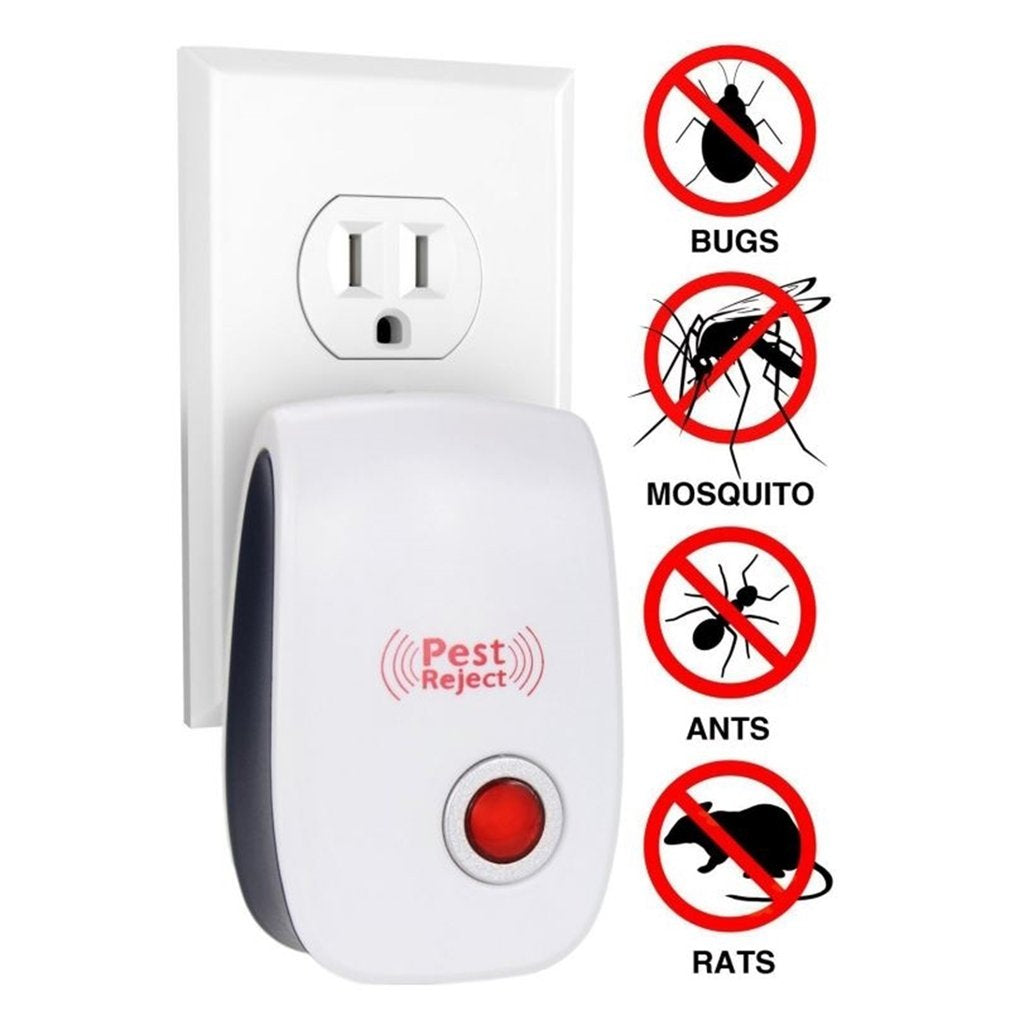 Dispositif Répulsif Ultrasonique Contre Insectes et Rongeurs - Pest Reject