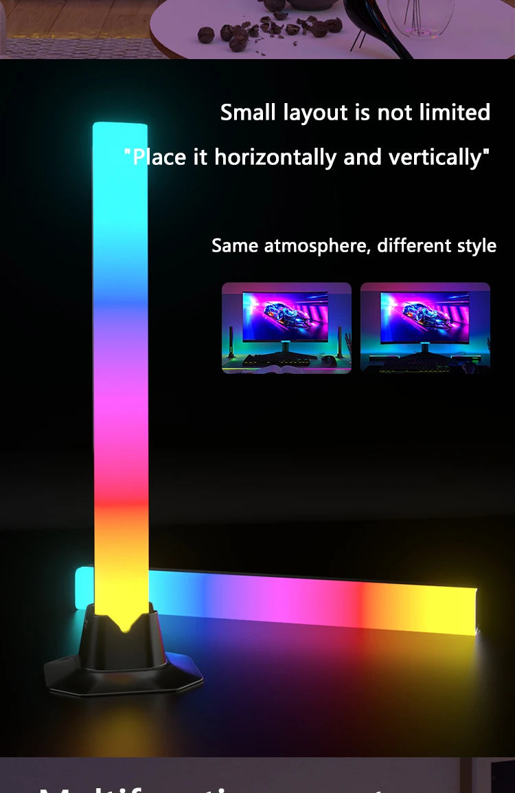 Barres LED RGB pour Bureau – Ambiance Lumineuse et Décorative 2 pièces – أعمدة إضاءة للمكتب