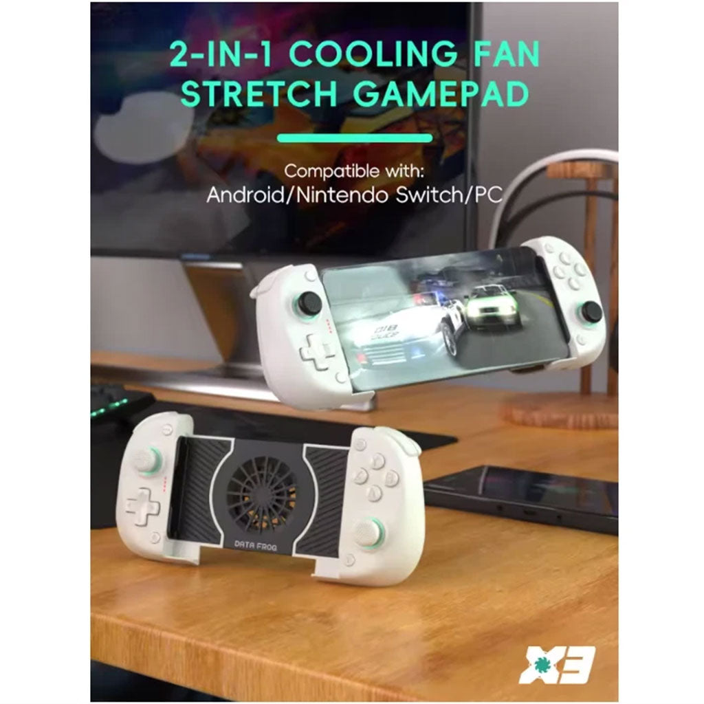 Manette Bluetooth DATA FROG X3 avec Ventilateur de Refroidissement Intégré