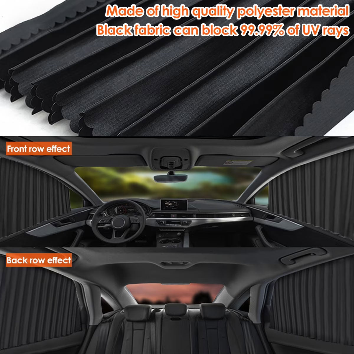 Rideaux Pare-Soleil Magnétiques pour Voiture