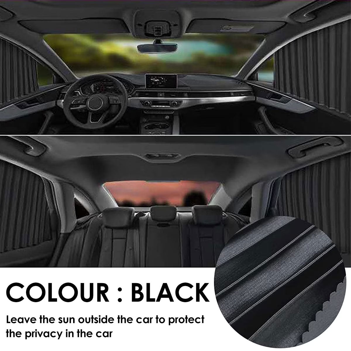 Rideaux Pare-Soleil Magnétiques pour Voiture
