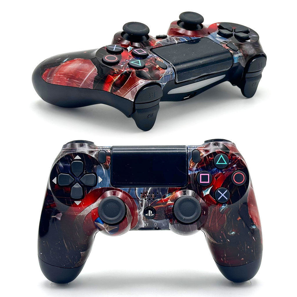 Manette PS4 Captain America – Sans Fil & Rechargeable PlayStation 4-Pro/Slim- (High Copy)