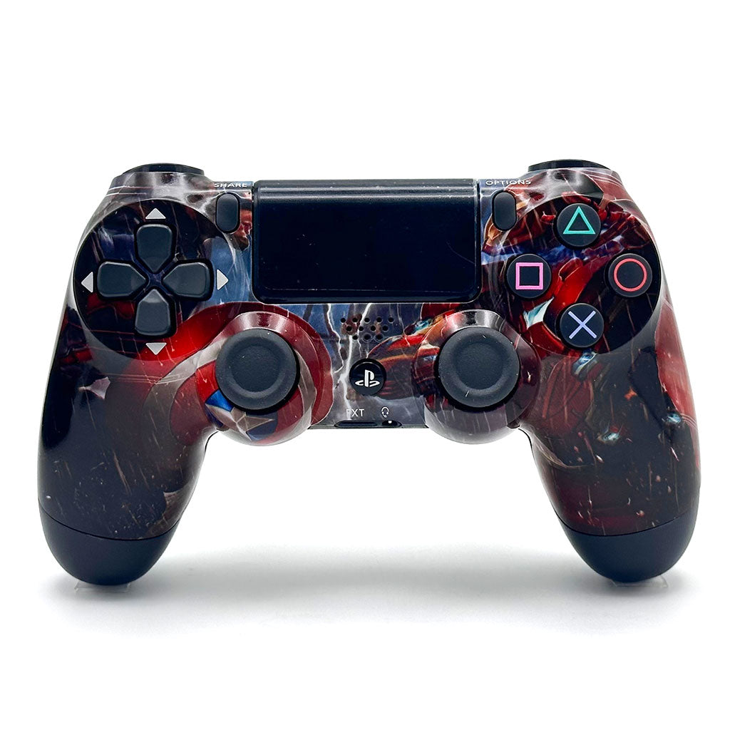 Manette PS4 Captain America – Sans Fil & Rechargeable PlayStation 4-Pro/Slim- (High Copy)