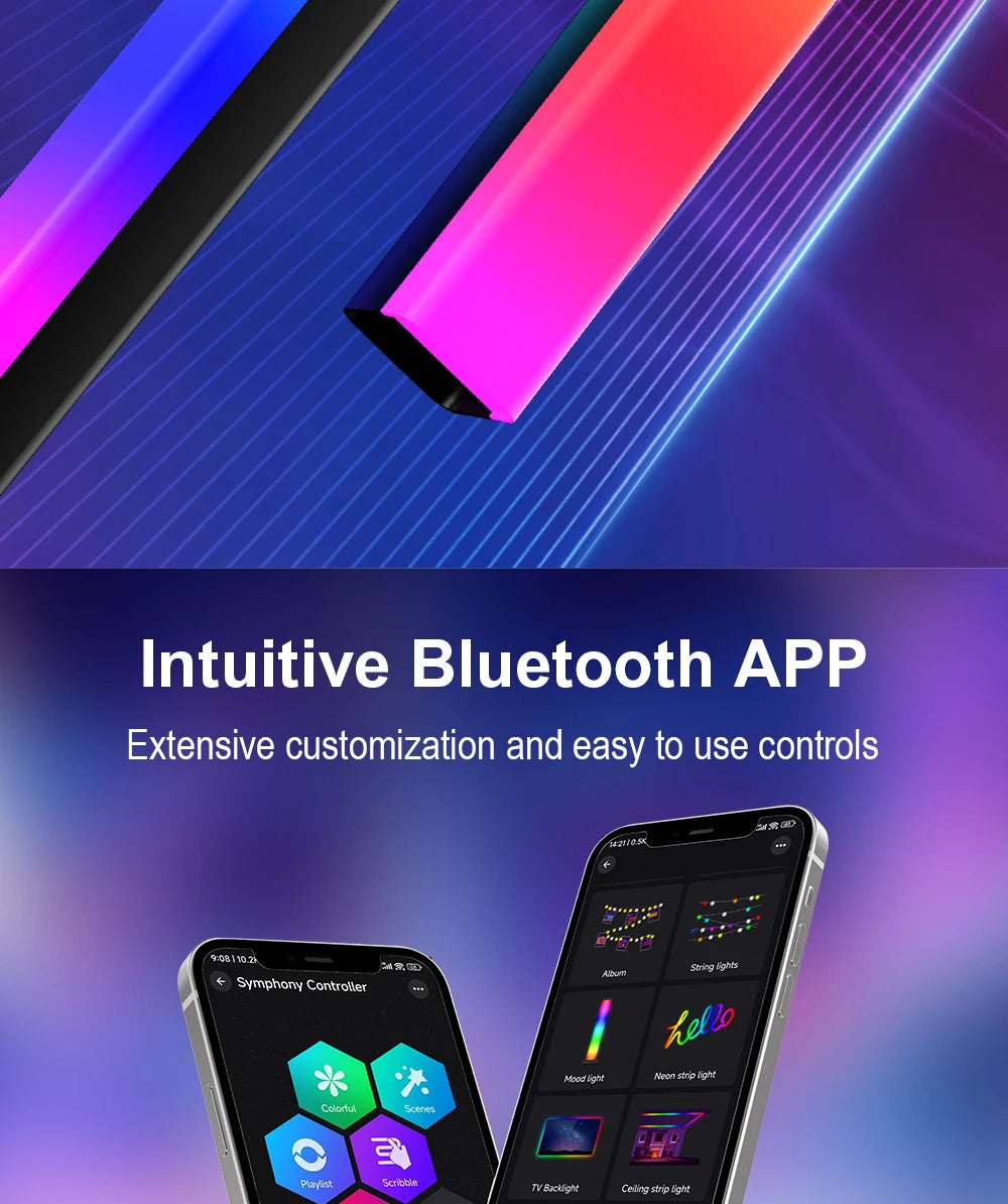 Barres LED RGB pour Bureau – Ambiance Lumineuse et Décorative 2 pièces – أعمدة إضاءة للمكتب