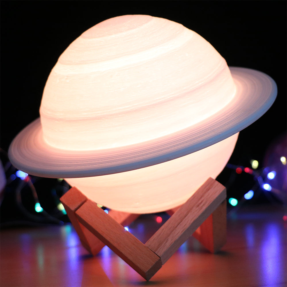 🌙 Lampe Lunaire Saturne – L'Ambiance qui Voyage dans l'Espace