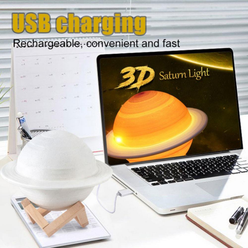 🌙 Lampe Lunaire Saturne – L'Ambiance qui Voyage dans l'Espace