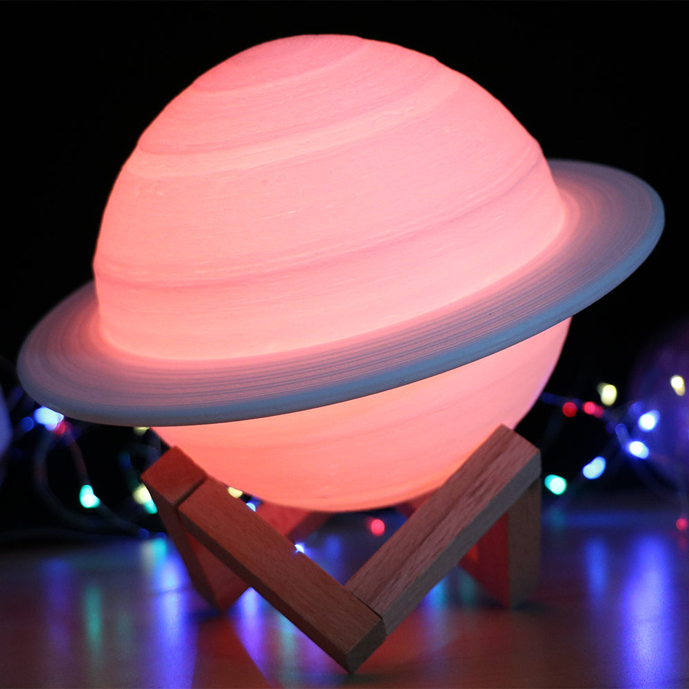 🌙 Lampe Lunaire Saturne – L'Ambiance qui Voyage dans l'Espace