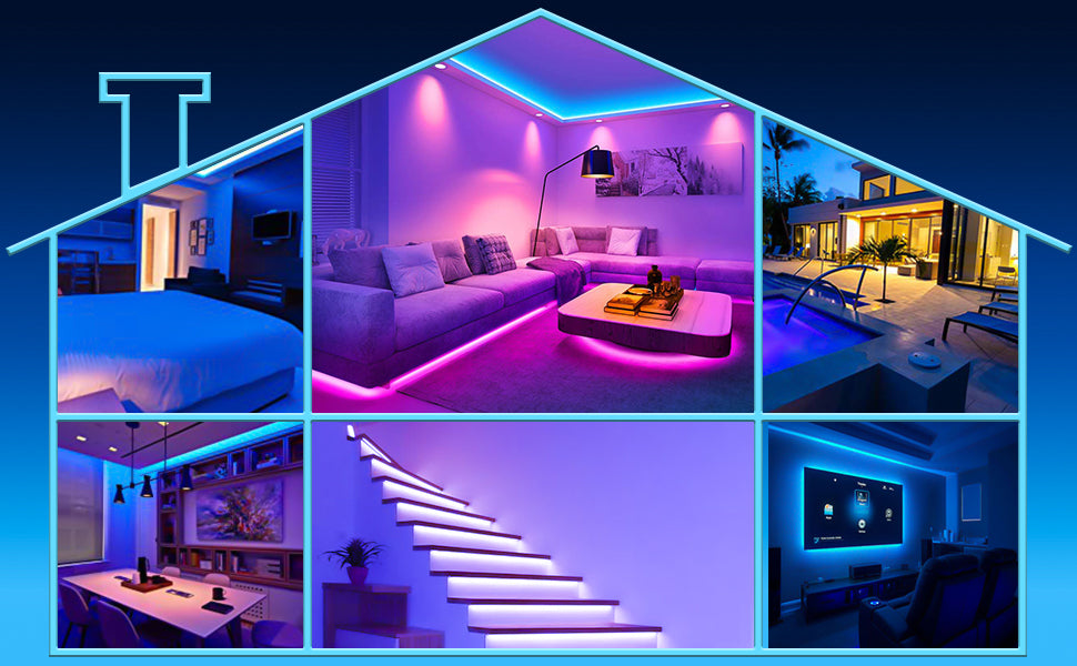 Guirlande LED RGB 10M — Déco Lumineuse Multicolore