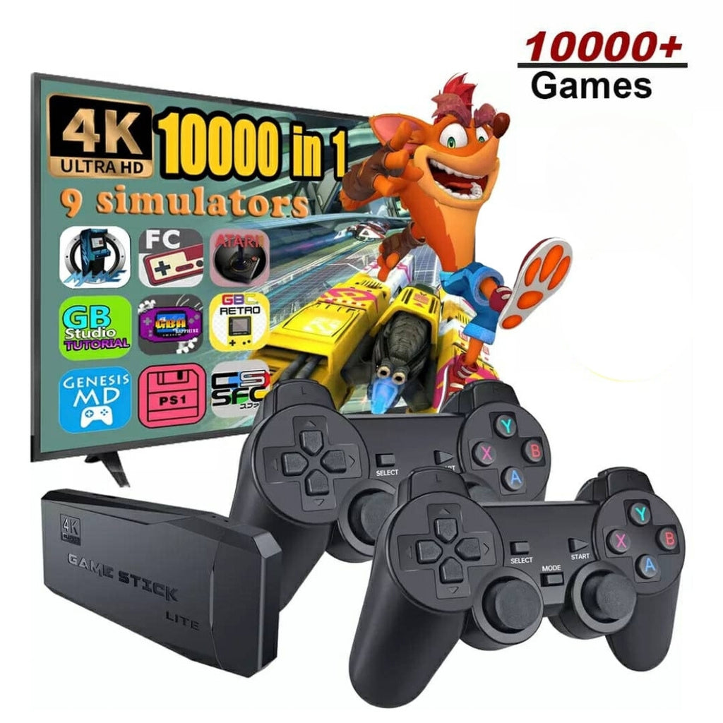 Console de Jeux TV Sans Fil (Game Stick 4K) : L'Expérience Rétro Ultime sur Grand Écran !