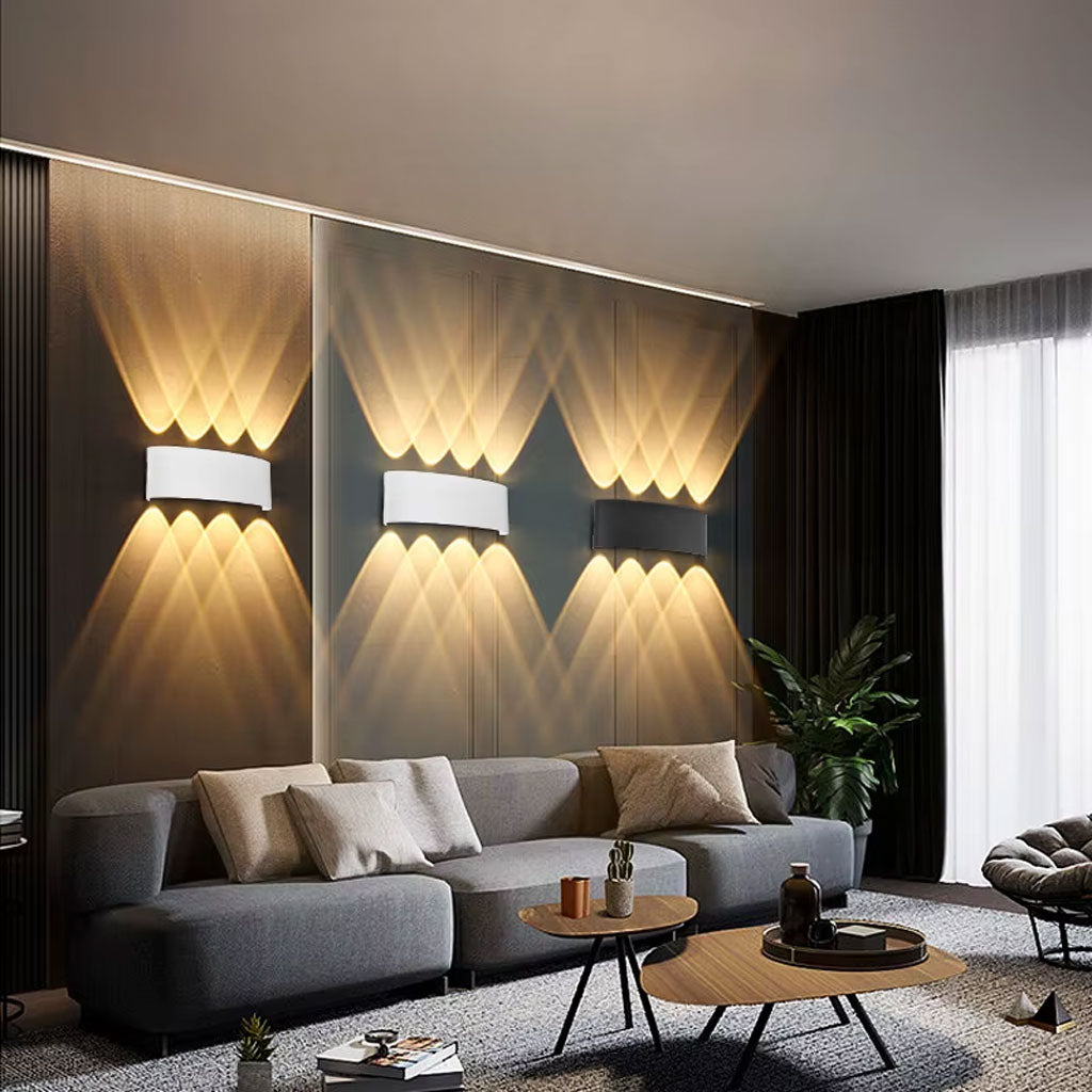 Applique Murale LED Étanche 8W - Lumière Blanc Chaud 6500K