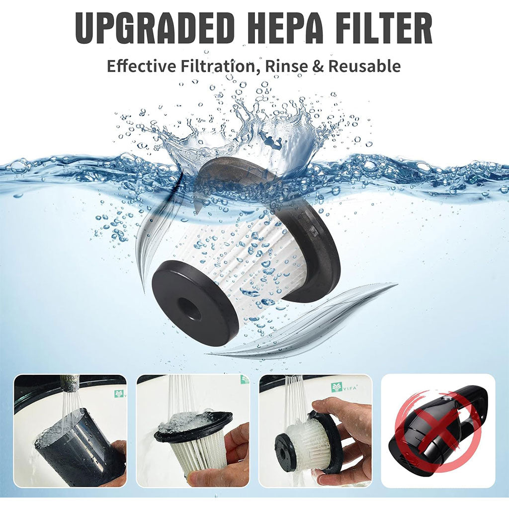 Aspirateur de Voiture Sans Fil 10000PA Rechargeable – مكنسة كهربائية لاسلكية