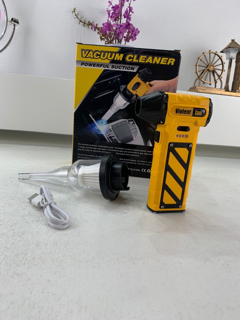Mini Souffleur et Aspirateur Électrique Multifonctions Ultra Puissant F015