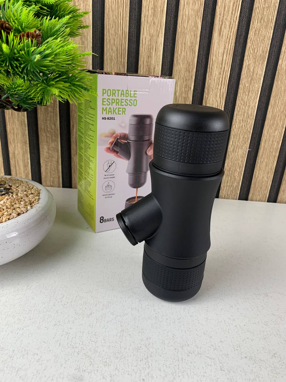 Machine à Expresso Manuelle Portable – Votre café préféré partout, sans électricité !