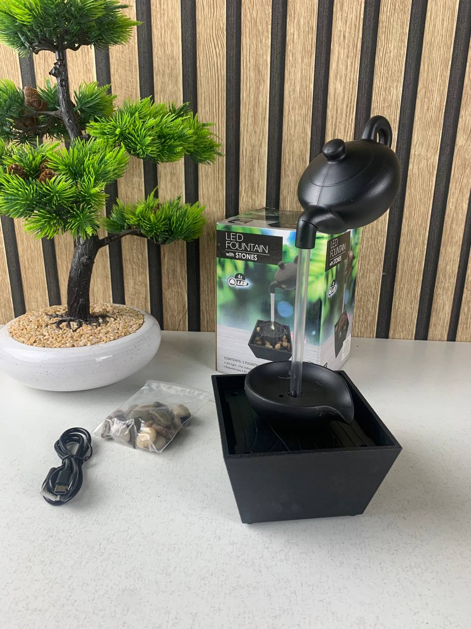 Fontaine décorative "Théière Flottante" - لمسة من السحر والهدوء في بيتك