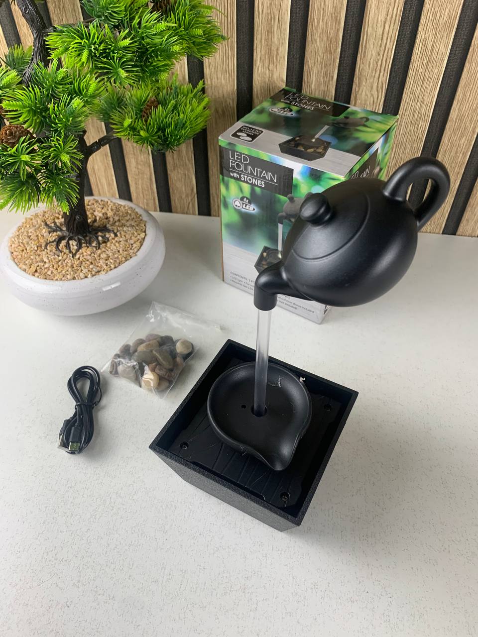 Fontaine décorative "Théière Flottante" - لمسة من السحر والهدوء في بيتك