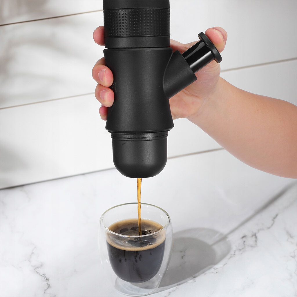 Machine à Expresso Manuelle Portable – Votre café préféré partout, sans électricité !