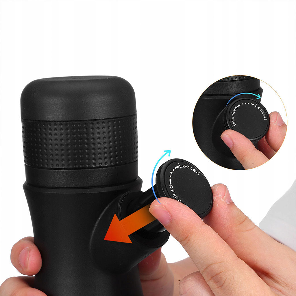 Machine à Expresso Manuelle Portable – Votre café préféré partout, sans électricité !