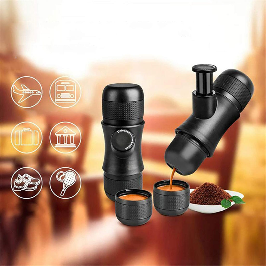 Machine à Expresso Manuelle Portable – Votre café préféré partout, sans électricité !