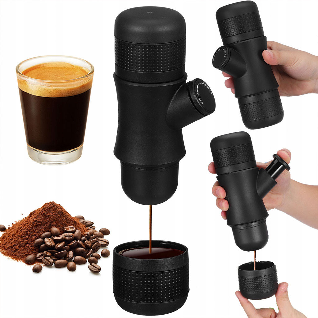 Machine à Expresso Manuelle Portable – Votre café préféré partout, sans électricité !