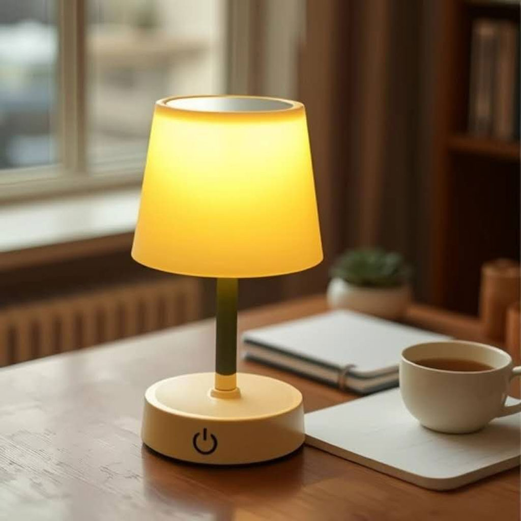 Lampe de Table LED Télescopique Rechargeable – Design Élégant & Contrôle Tactile