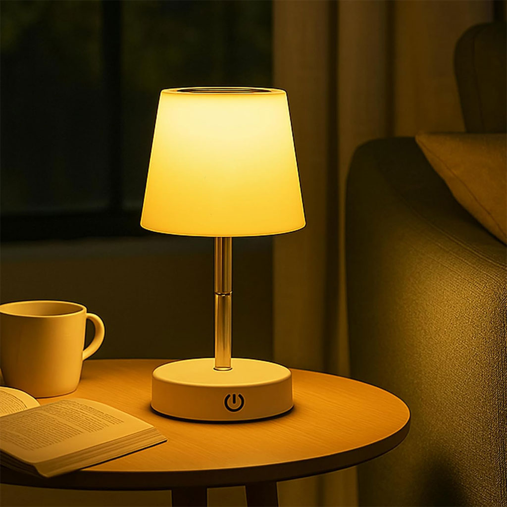 Lampe de Table LED Télescopique Rechargeable – Design Élégant & Contrôle Tactile