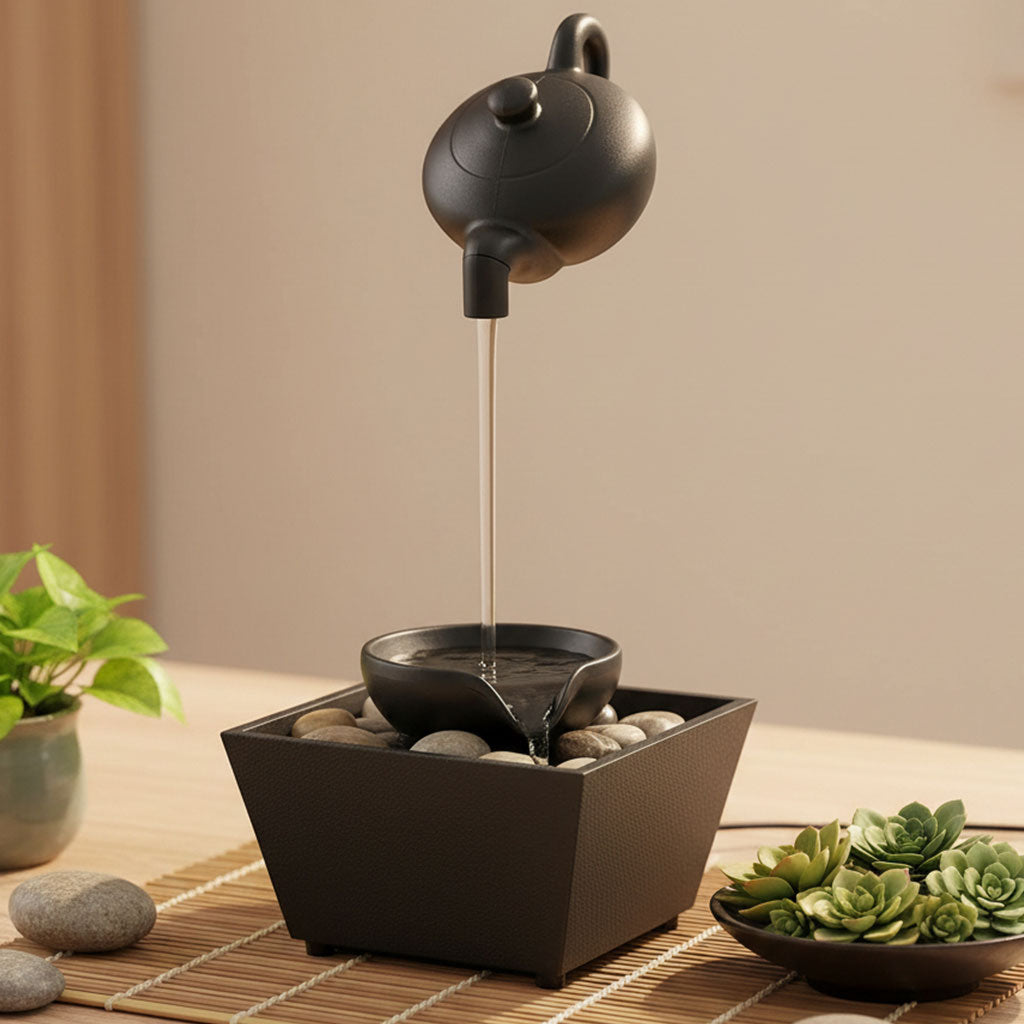 Fontaine décorative "Théière Flottante" - لمسة من السحر والهدوء في بيتك