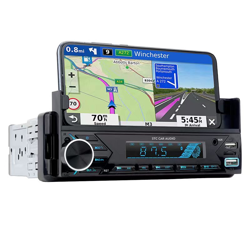 Lecteur MP3 & Radio Voiture STC MP3-7509 – Bluetooth, USB, FM, Charge Rapide et Éclairage RGB
