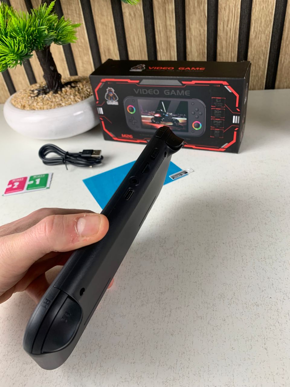 Console de jeu portable rétro -M26- 25 émulateurs, écran IPS 5.1", RGB, 64GB – جهاز ألعاب محمول
