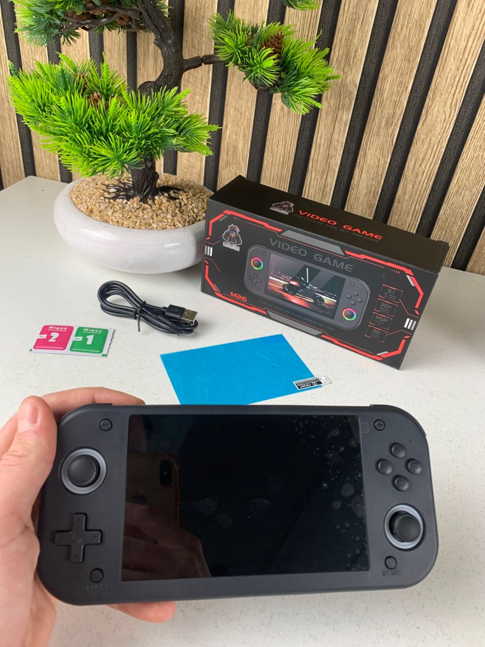 Console de jeu portable rétro -M26- 25 émulateurs, écran IPS 5.1", RGB, 64GB – جهاز ألعاب محمول