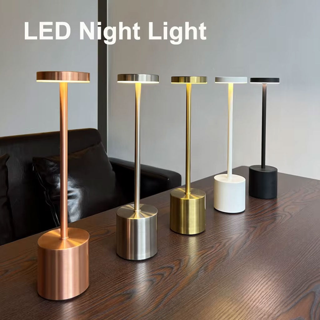 Lampe de Table LED Sans Fil Tactile – 3 Couleurs, Variateur Intelligent & Batterie 5000mAh 💡