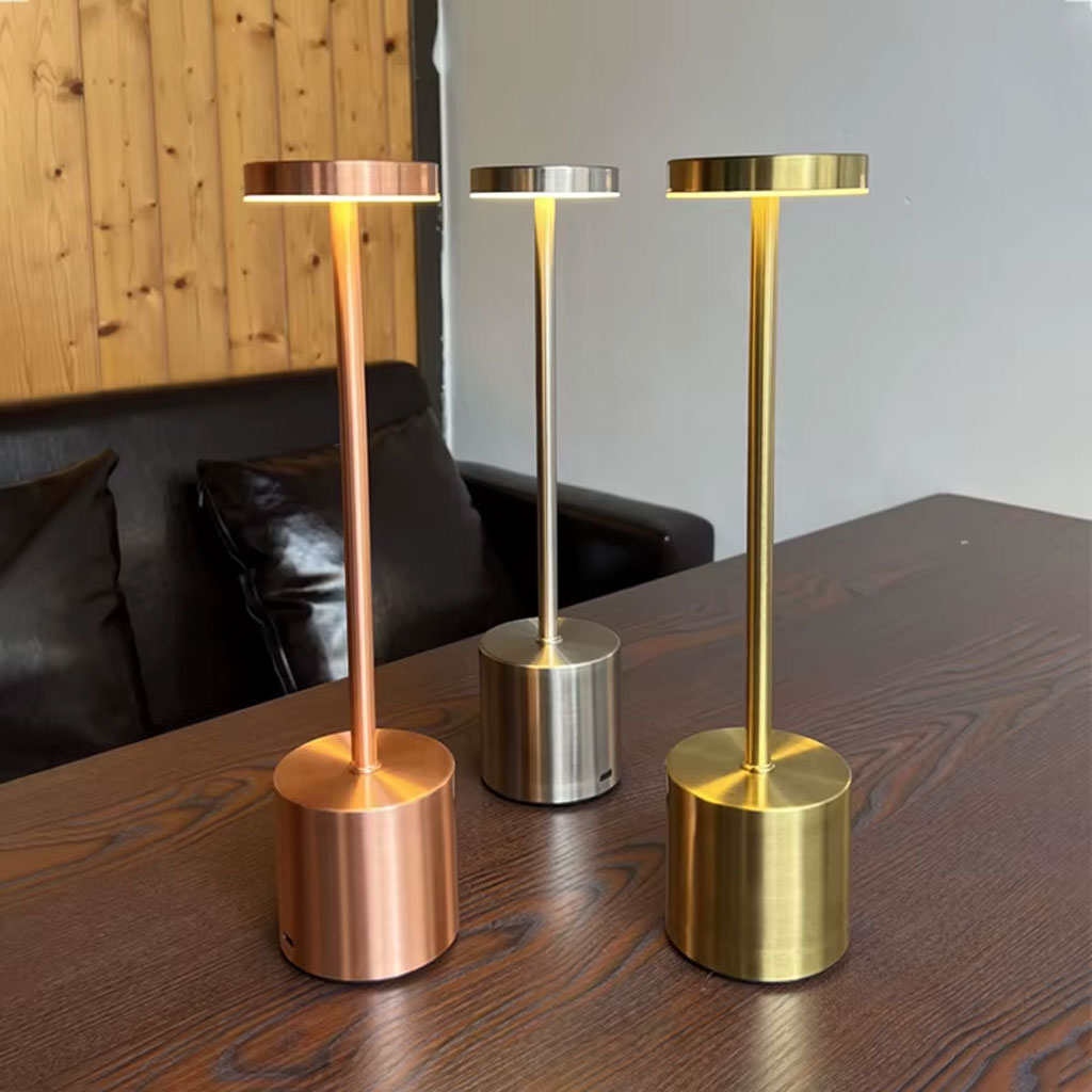 Lampe de Table LED Sans Fil Tactile – 3 Couleurs, Variateur Intelligent & Batterie 5000mAh 💡