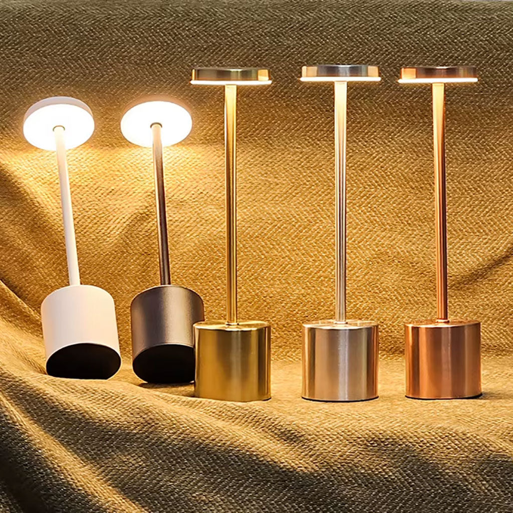 Lampe de Table LED Sans Fil Tactile – 3 Couleurs, Variateur Intelligent & Batterie 5000mAh 💡