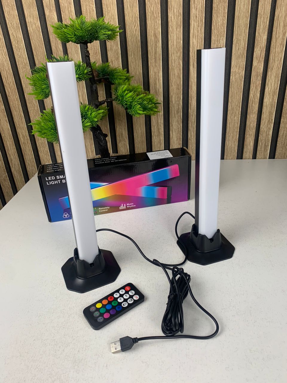 Barres LED RGB pour Bureau – Ambiance Lumineuse et Décorative 2 pièces – أعمدة إضاءة للمكتب