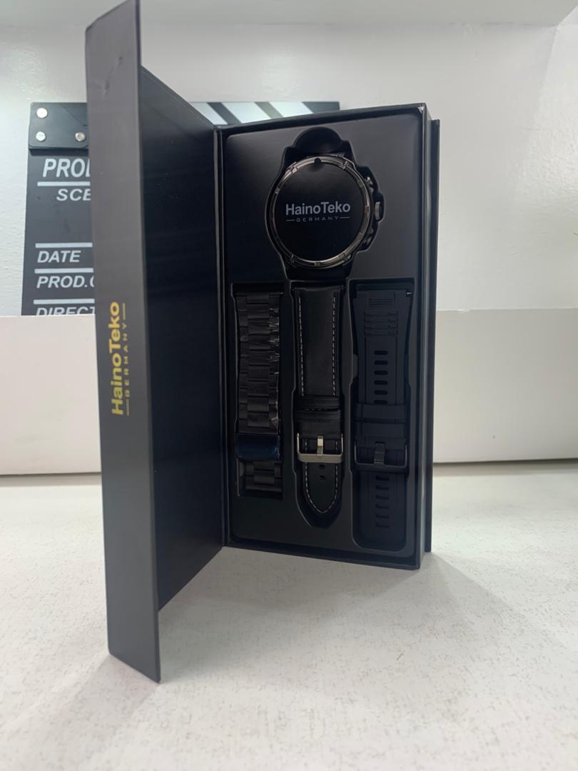 Haino Teko RW-60 Max Smartwatch Premium · Écran XL · Appels Bluetooth · 3 Bracelets inclus