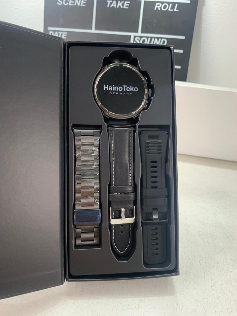 Haino Teko RW-60 Max Smartwatch Premium · Écran XL · Appels Bluetooth · 3 Bracelets inclus
