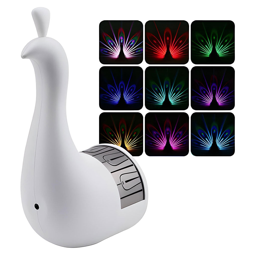 Lampe Projecteur Paon LED – Ambiance lumineuse élégante et apaisante