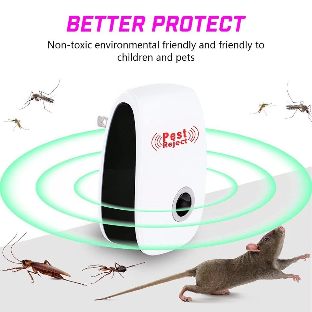 Dispositif Répulsif Ultrasonique Contre Insectes et Rongeurs - Pest Reject