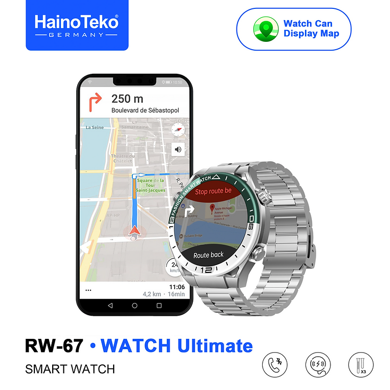 Montre Connectée HAINO TEKO RW67 — Intelligence & Style à Votre Poignet