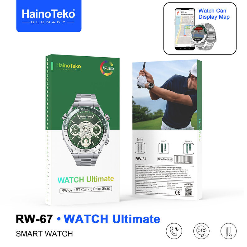 Montre Connectée HAINO TEKO RW67 — Intelligence & Style à Votre Poignet