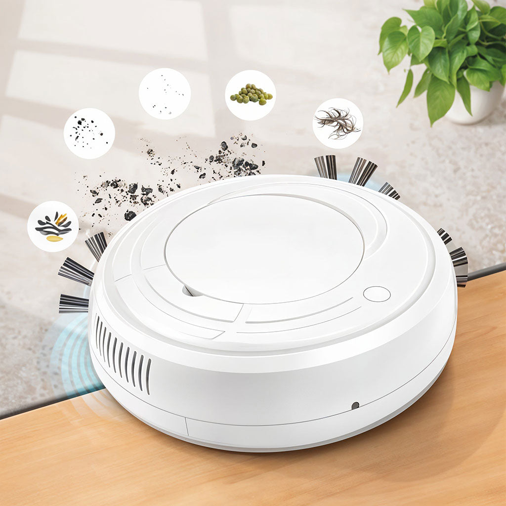 Robot Aspirateur 3-en-1 Smart Home Clean Ultra Silencieux Design Slim – روبوت تنظيف الأرضيات