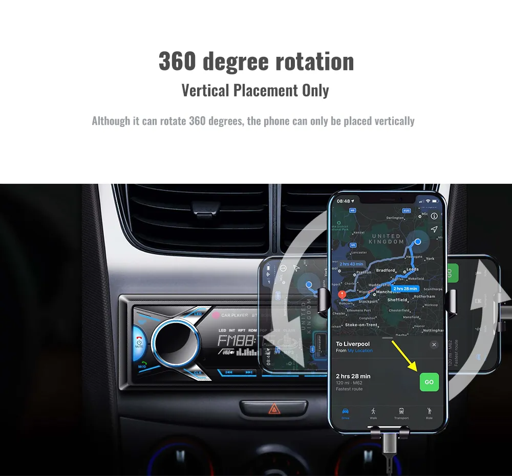 Récepteur Stéréo Voiture Bluetooth 60W – VOITURE BT avec Écran LCD et Carte SD