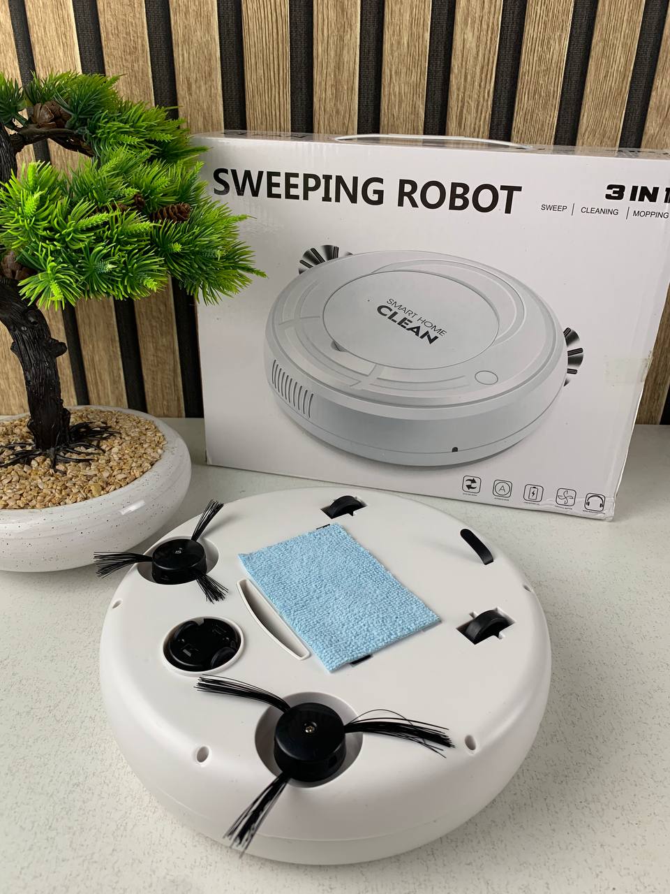 Robot Aspirateur  Smart Home Clean Ultra Silencieux Design Slim – روبوت تنظيف الأرضيات