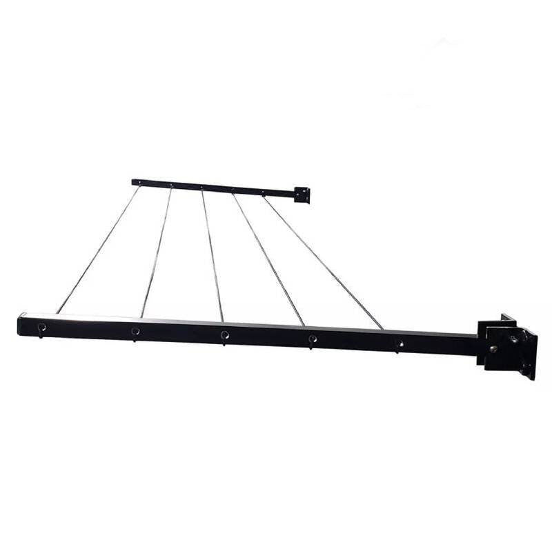 🧺 Porte-Vêtements Pliant avec Corde à Linge – 2 Bras Blancs, Hauteur 60 cm