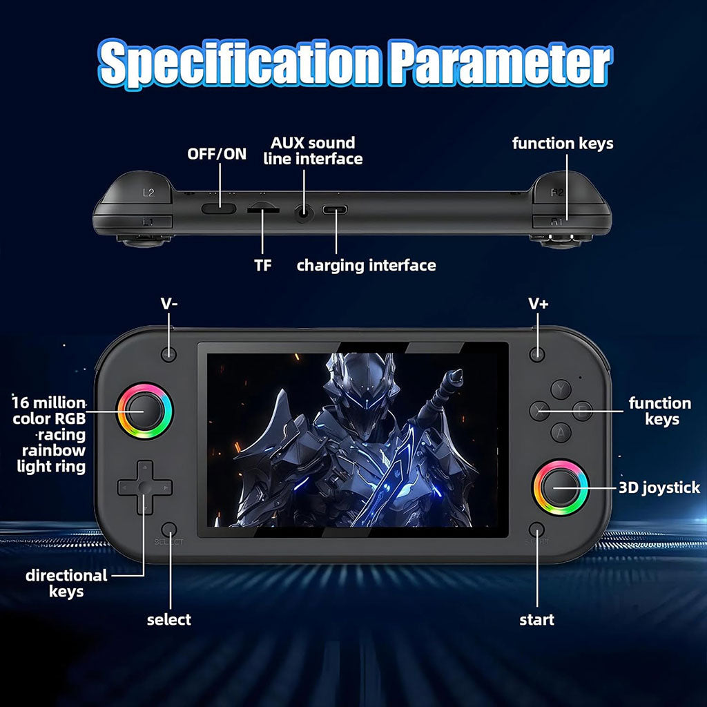 Console de jeu portable rétro -M26- 25 émulateurs, écran IPS 5.1", RGB, 64GB – جهاز ألعاب محمول