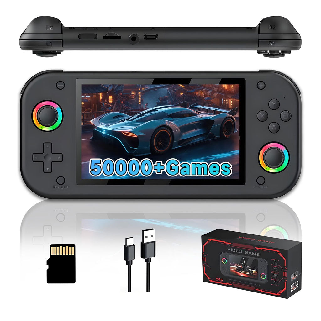 Console de jeu portable rétro -M26- 25 émulateurs, écran IPS 5.1", RGB, 64GB – جهاز ألعاب محمول