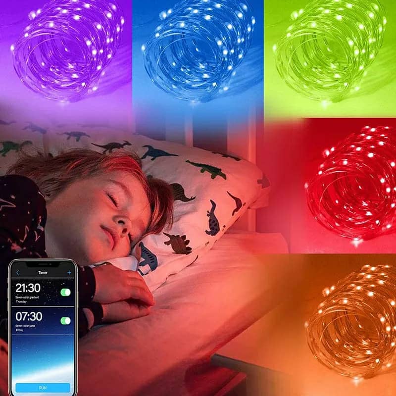 Bande LED Lumineuse Intelligente RGB 5M USB Bluetooth