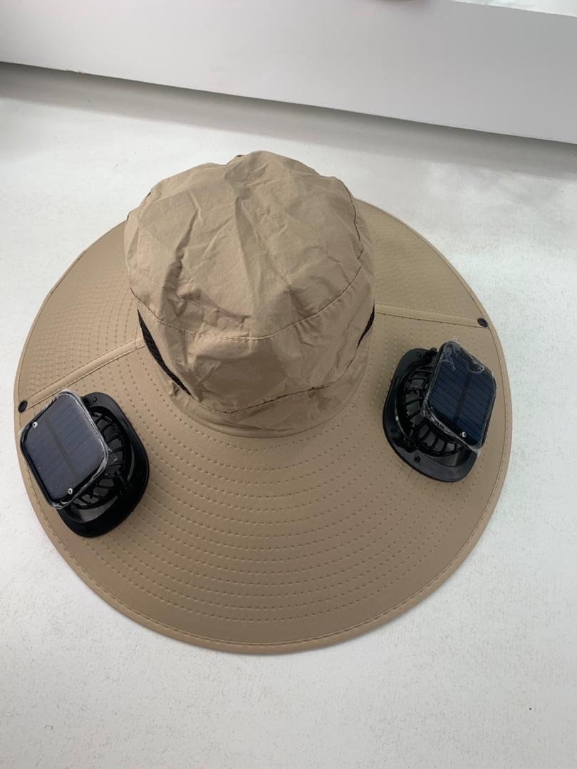 ☀️ Chapeau Solaire Intelligent avec Double Ventilateur