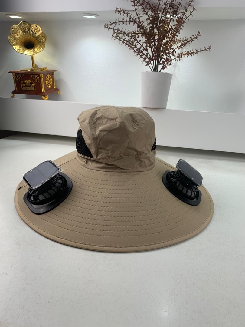 ☀️ Chapeau Solaire Intelligent avec Double Ventilateur