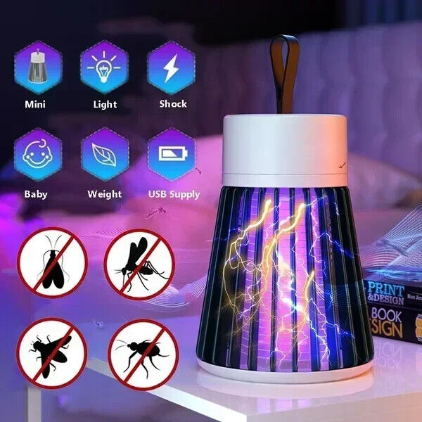 Lampe Anti-Moustiques Électrique UV Rechargeable : Votre Bouclier Contre les Insectes !